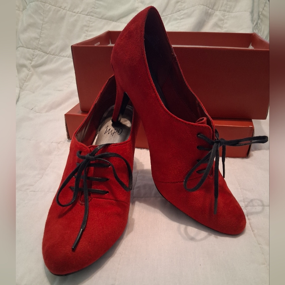 Red Valentine's Day Booties